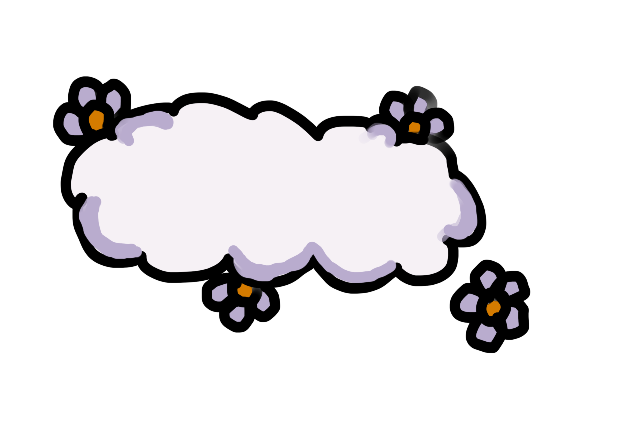 Cloud detail art in background